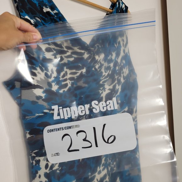 Ann Taylor Sleeveless Midi Dress V Neckline Stretch Leopard Print Blue Womens L - Picture 9 of 12